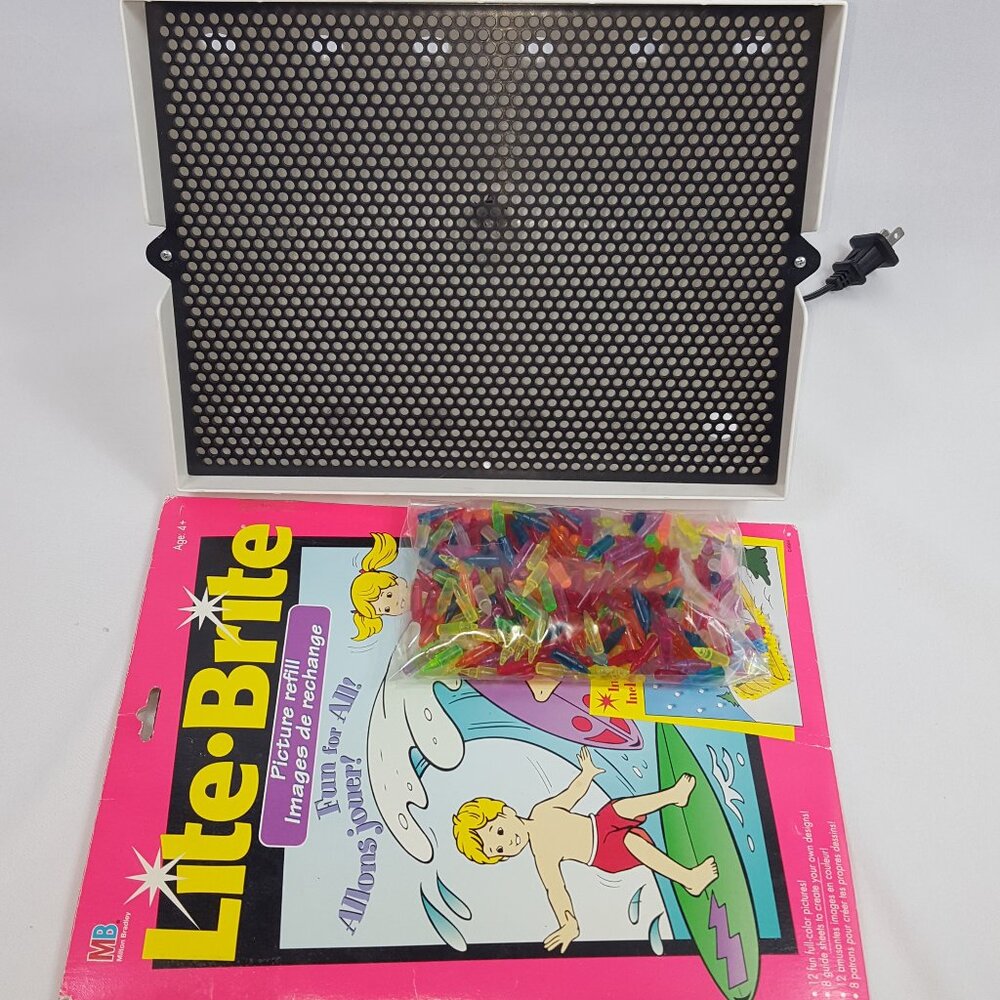 Lite-Brite Vintage Light Up Picture Drawing Set by Milton Bradley